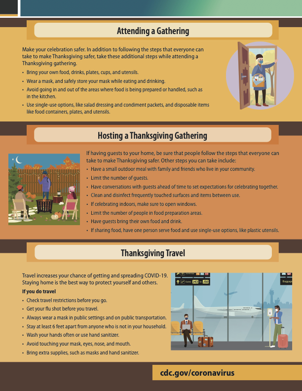 CDC Thanksgiving Recommendations Page 2